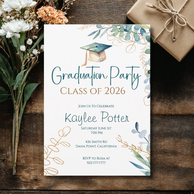 Graduation Party Invitation Class of 2026 (Créateur téléchargé)
