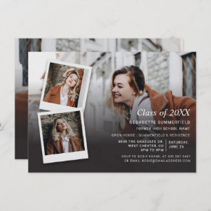 Graduation Party Invitation Photo Collage Script