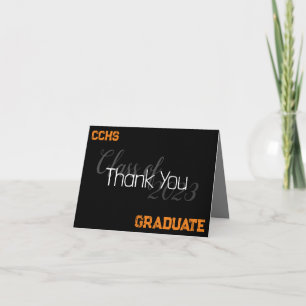 Graduation personnalisée Merci Cartes