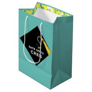 Graduation personnalisée Sac cadeau moyen