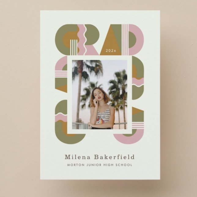Graduation photo announcement card 2026 invitation (Créateur téléchargé)