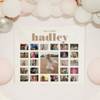 Graduation Photo Collage Tapisserie