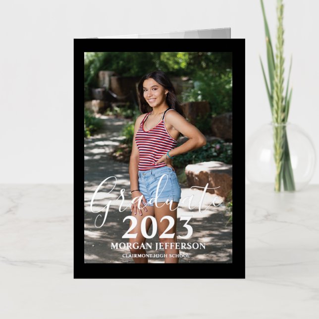 Graduation Photo Foil Invitation (Recto)