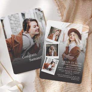 Graduation Photos Moderne Grad Party Invitation