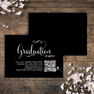Graduation QR Code Partie Invitation Script Insére