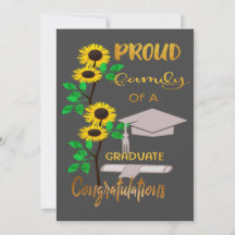 Graduation Salutations Carte Plat