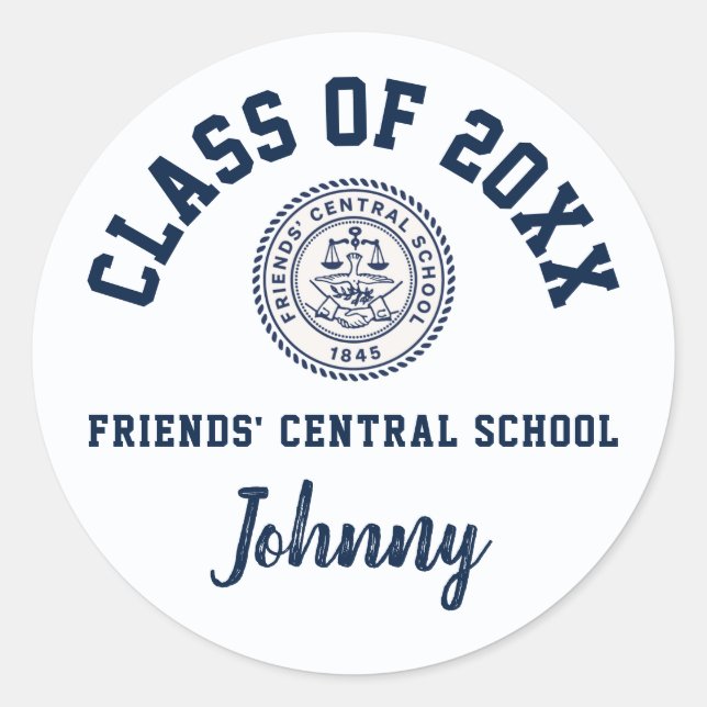Graduation Stickers Friends' Central School (Devant)