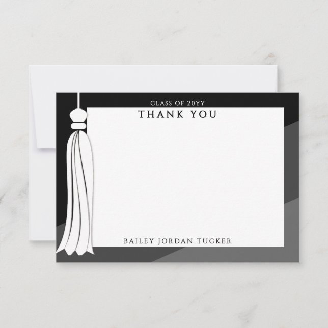 Graduation Tassel Black Ombre Merci (Devant)