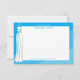 Graduation Tassel Sky Blue Ombre Merci