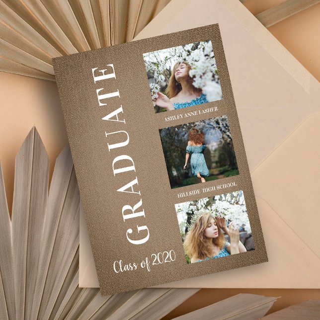 Graduation Textile Brown Trois séances photo (Créateur téléchargé)