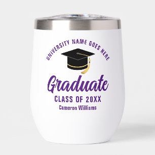 Graduation violette Personnalisée 2025 Graduate