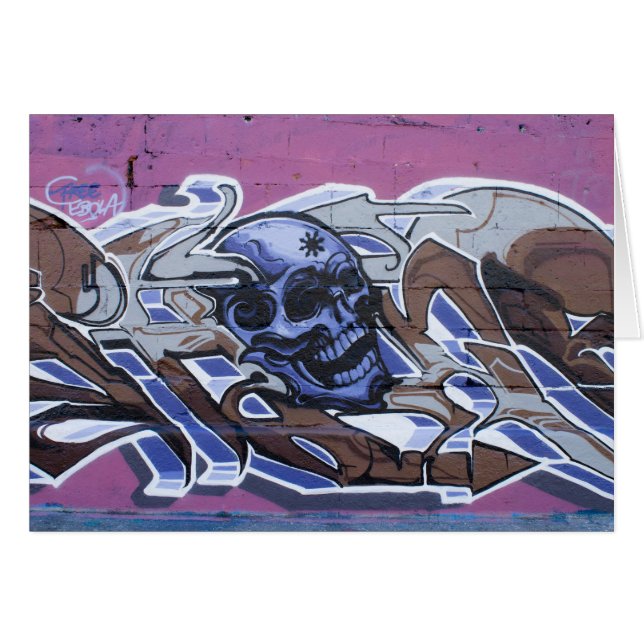 Graffiti à tête bleue (Devant horizontal)