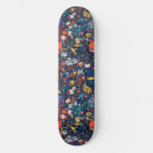Graffiti Anime Cool Skateboard conçu