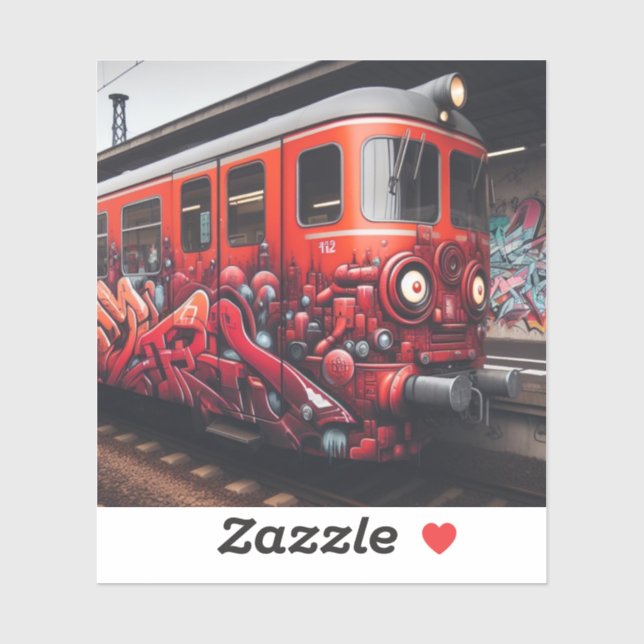 Graffiti Art Autocollant en vinyle taillé sur mesu (Feuille)