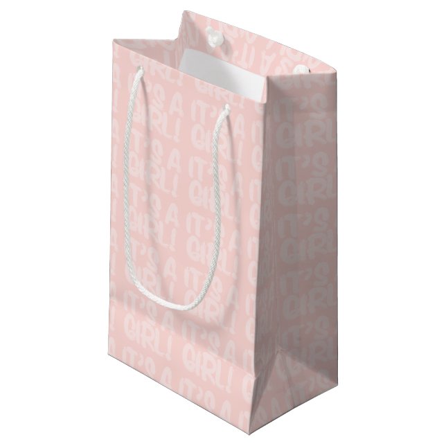 Graffiti Baby shower rose C'Est Un Sac Cadeau Fill (Devant Angle)