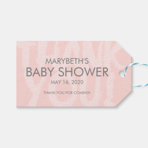 Graffiti Baby shower rose Favoriser étiquette cade