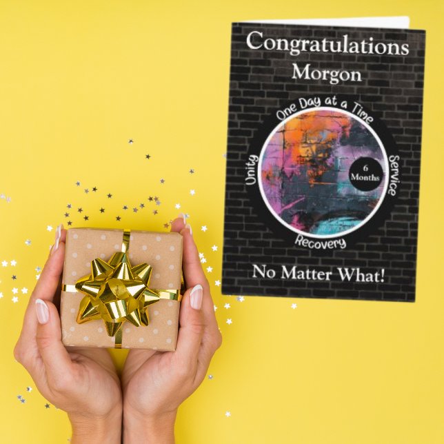 Graffiti Carte de jalon de la sobriété personnalis (Créateur téléchargé)