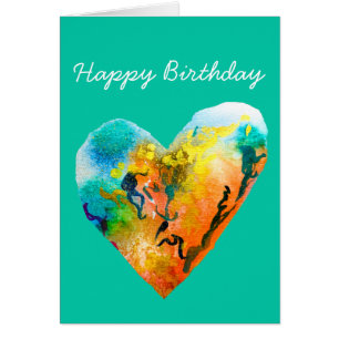 Graffiti coeur aquarelle art