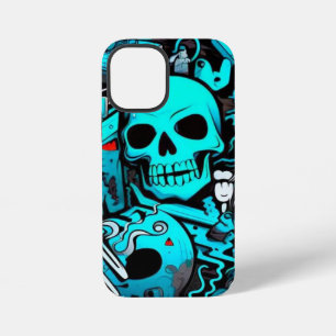 Graffiti coloré iPhone 12 Mini Coque dur, Gloss