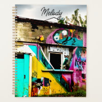 Graffiti coloré personnalisé abandonné