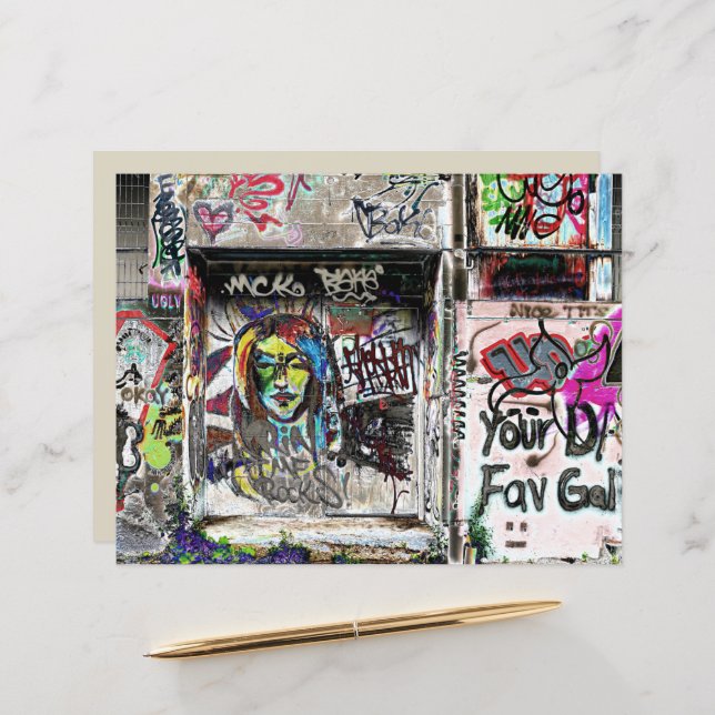 Graffiti Cool Décor urbain Grunge Art (Devant/Arrière en situation)