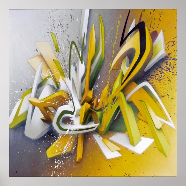 graffiti cool mot art maison décoration poster (Devant)