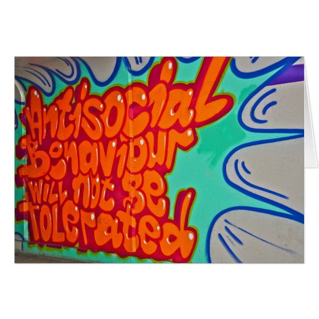 Graffiti dans une oriflamme métro (Devant horizontal)