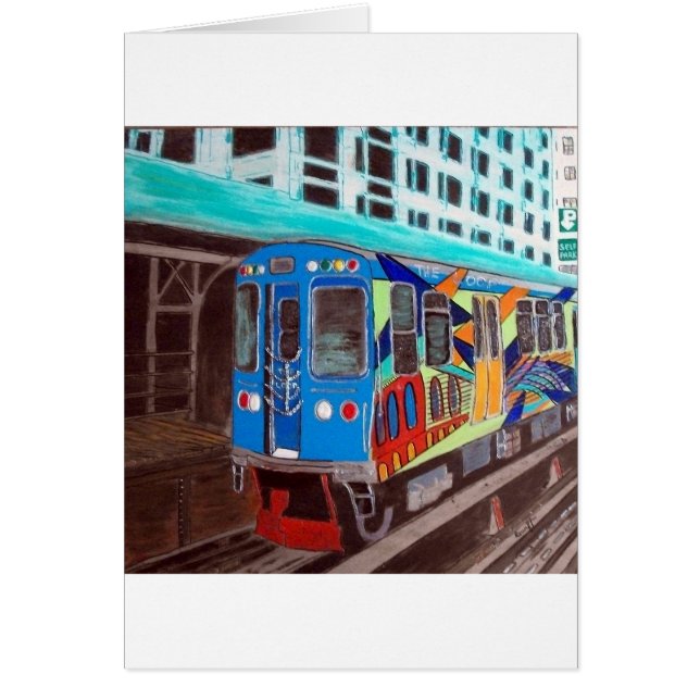 Graffiti El Train de Chicago (Devant)