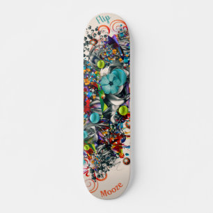 Graffiti Floral Deck pour Skateboard