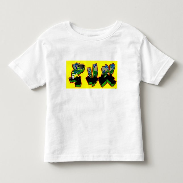 Graffiti Fun Long Sleft T-Shirts pour enfants - Ca (Devant)