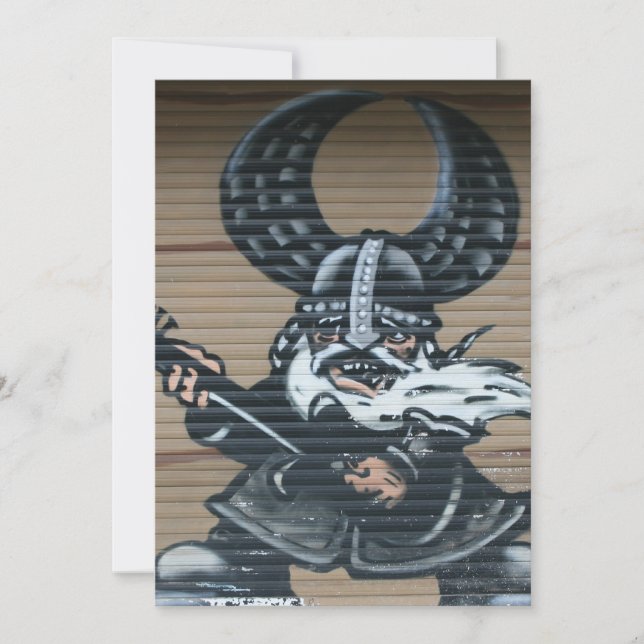 Graffiti guitariste viking, Berlin, Allemagne (Devant)