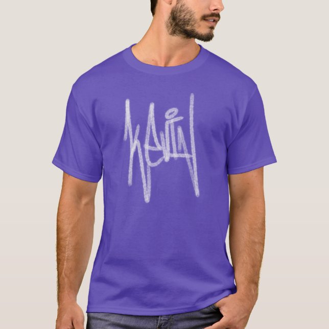 Graffiti Kevin T-Shirt Purple (Devant)