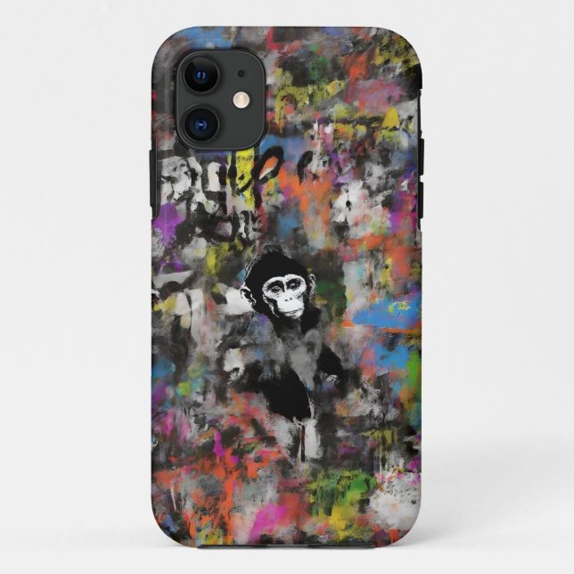 Graffiti Monkey Urban Art Coque mobile (Dos)