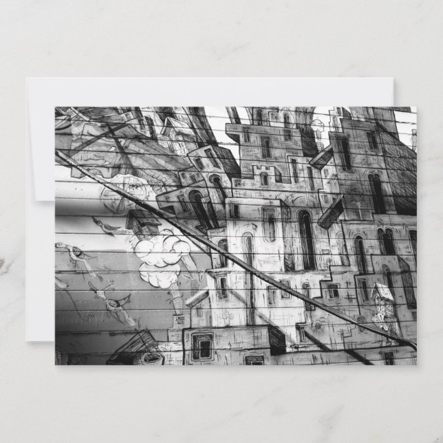 Graffiti noir et blanc à San Francisco (Devant)