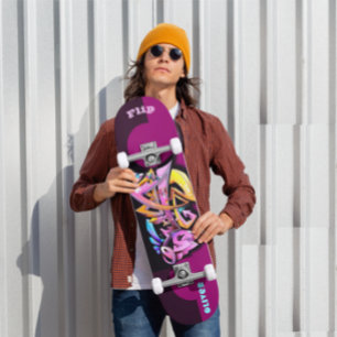 Graffiti Skateboard avec légendes personnalisées