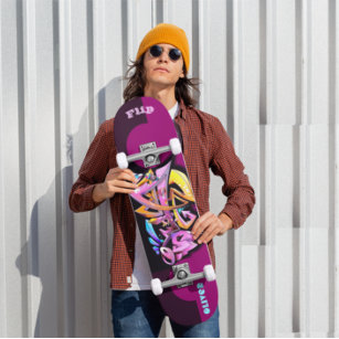 Graffiti Skateboard avec légendes personnalisées
