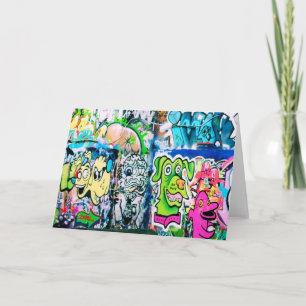 Graffiti Southbank - Carte de voeux Londres