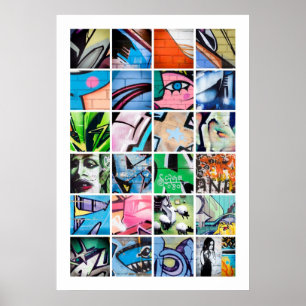 Graffiti urbain / Art de rue Grand Poster