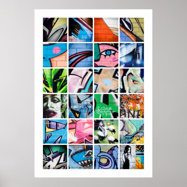 Graffiti urbain / Art de rue Grand Poster (Devant)