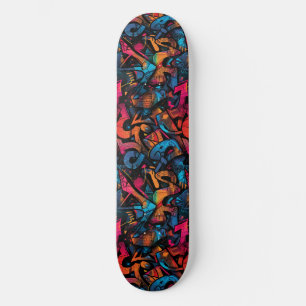 Graffiti urbain moderne Grunge Motif Skateboard