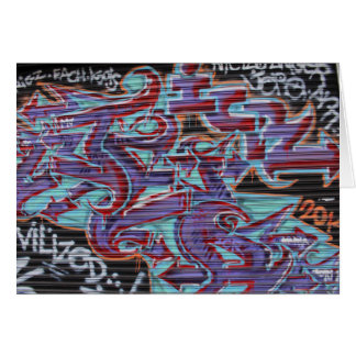 Graffiti violet sur Shutter