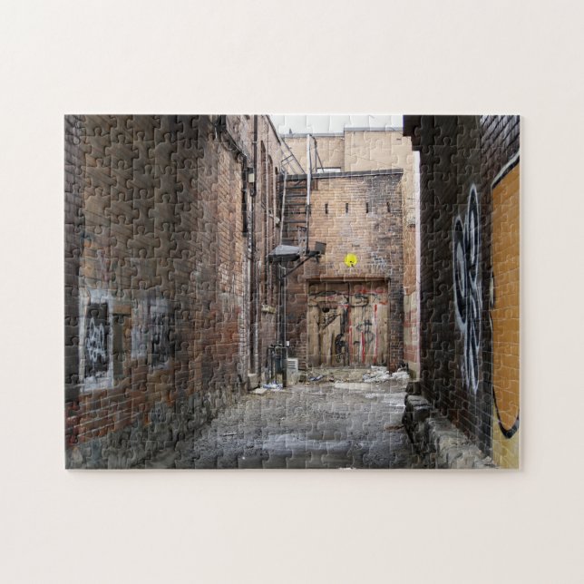 Graffiti Wall Urbain "Galerie Alley" Photo Puzzle (Horizontal)