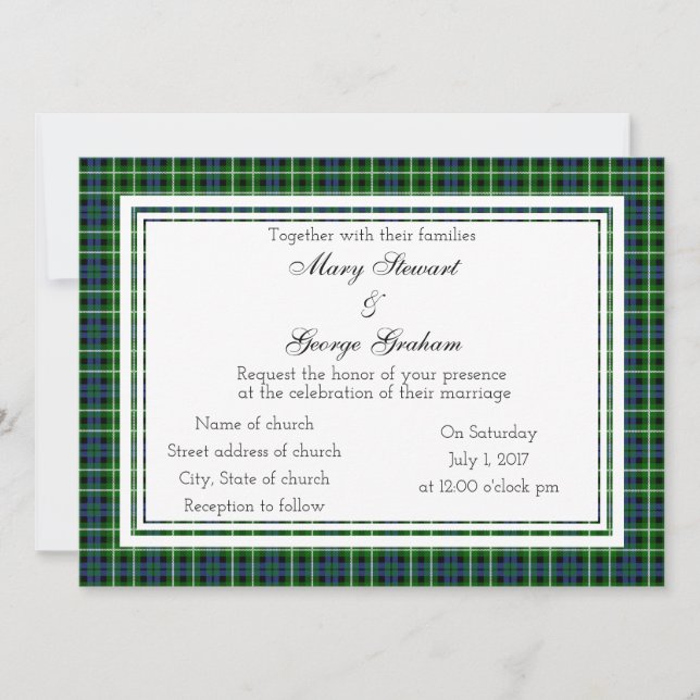 Graham Scottish Faire-part de mariage (Devant)