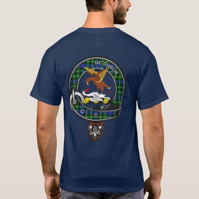 Graham Tartan Clan Badge T-Shirt (Dos)