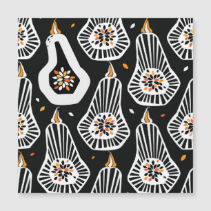 Graines de citrouilles stylisées : motif transpare