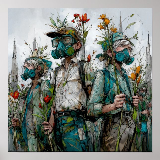 Graines de résistance - Poster Solarpunk (Devant)