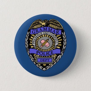 Grammaire Police Dept Badge Pencil Effaser