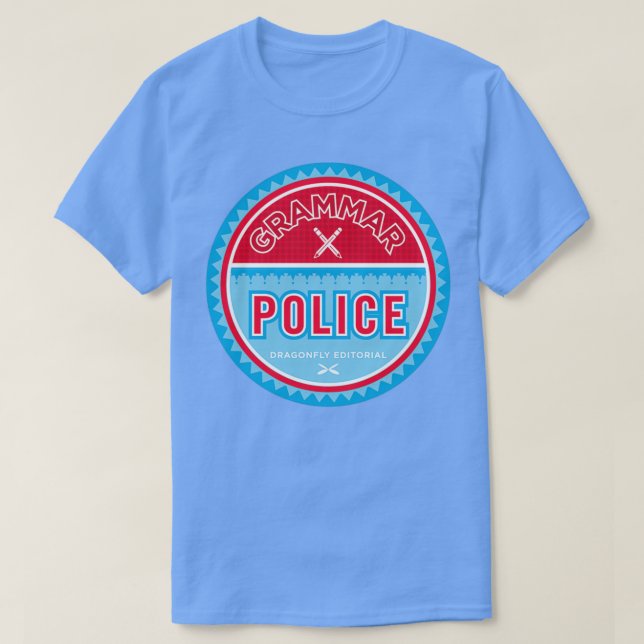 Grammar Police Classique TShirt (Design devant)