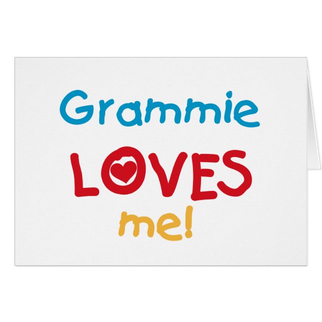 Grammie m'aime T-shirts et cadeaux (Devant horizontal)