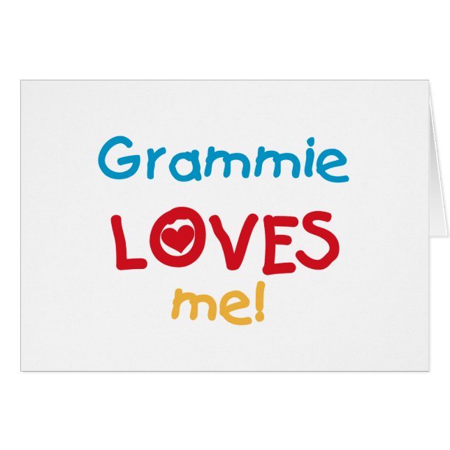 Grammie m'aime T-shirts et cadeaux (Devant horizontal)